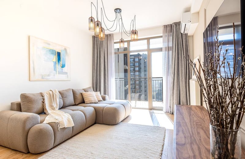 Аренда современной 2-комнатной квартиры, 55 м², ЖК BW Aurora, район Белград-на-Воде, Белград, Сербия